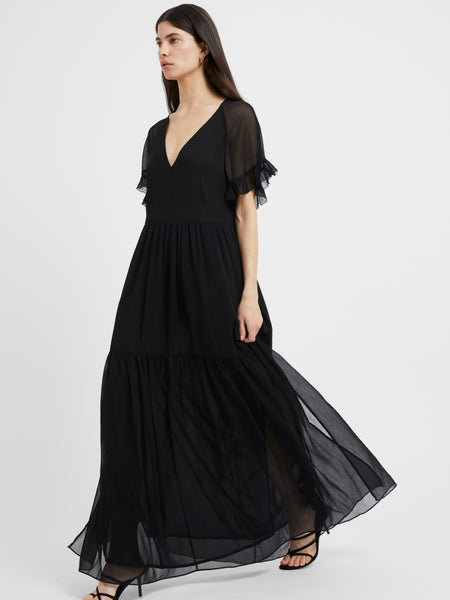 Black Chiffon Maxi Dress by Great Plains