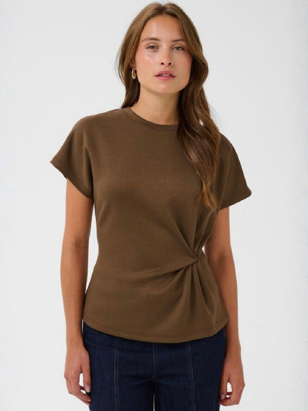 Cinnamon Pleat Waist Top By Saint Tropez