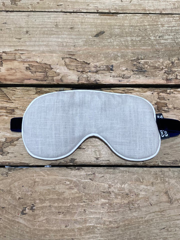 Taupe Linen Lavender filled Eye Mask by Catherine Colebrook