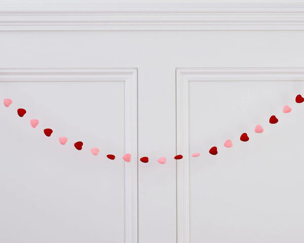 Pink and Red Heart Garland by We Love Seasons