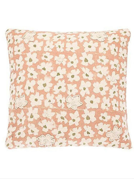 Blush Pink Daisy Cushion