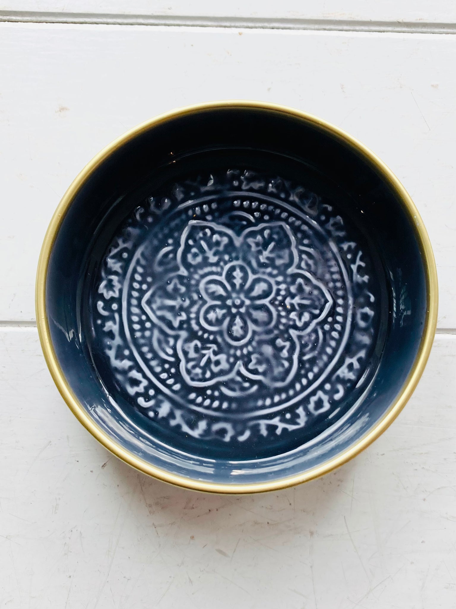 Small Navy Metal BerbereTray