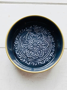 Small Navy Metal BerbereTray