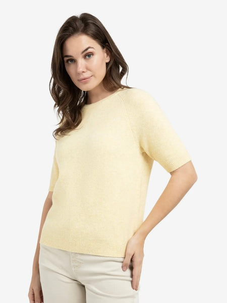 Lemon Melange Sweater by Yaya