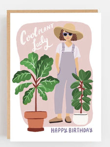 Cool Plant Lady Happy Birthday by Lomond