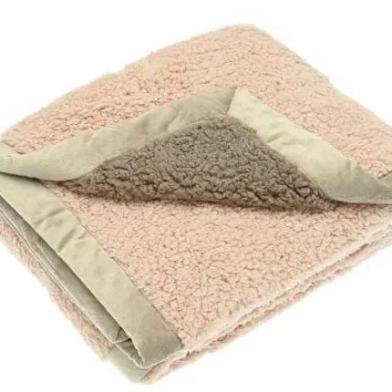 Blush Cosy Sherpa Throw