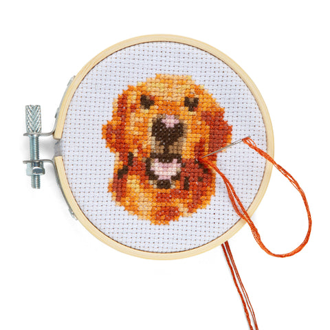 Dog Mini Cross Embroidery Kit