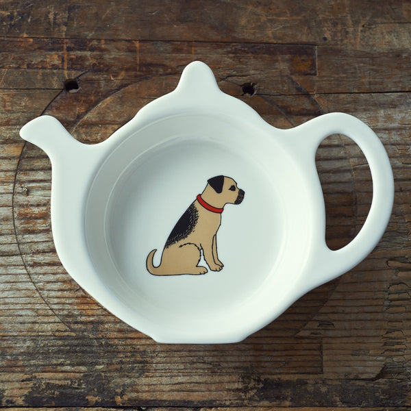 Border Terrier Teabag Dish by Sweet William