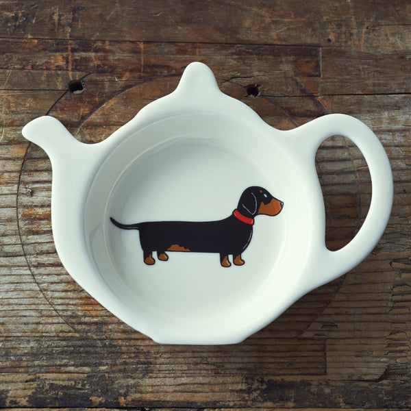 Dachshund Teabag Dish by Sweet William