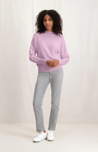 Pink Buttoned Jumper by YAYA