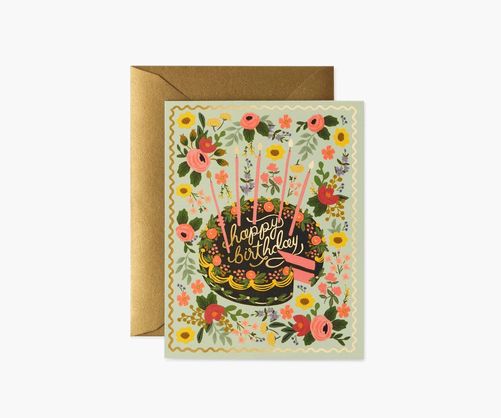 Floral Cake Birthday Card by Rifle Paper Co.Card