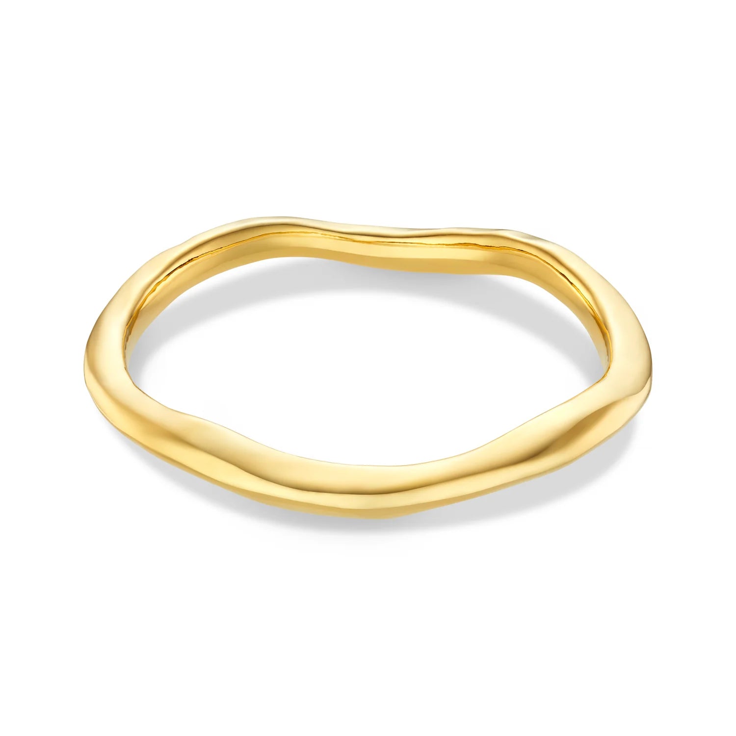 Gold Polished Bangle by Orelia