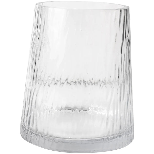 Ripple Glass Posy Vase