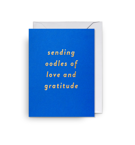 Oodles of Love and Gratitude Mini Card by Langom Design