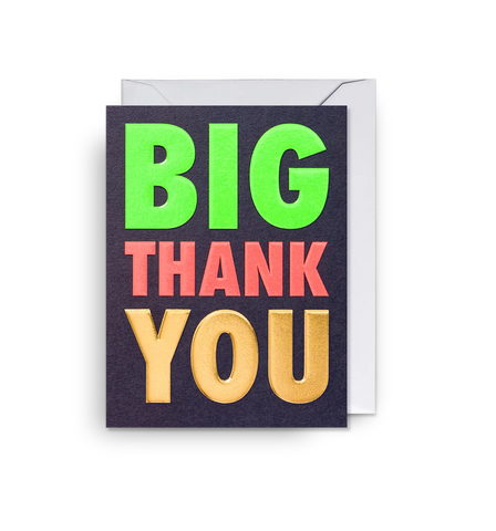 Big Thank You Mini Card by Langom Design
