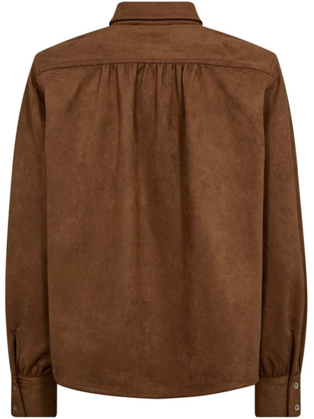 Camel Faux Suede Shaket by Co’Couture