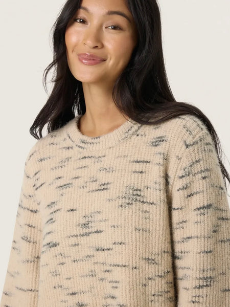 Beige 3/4 Sleeve Knit By Soaked