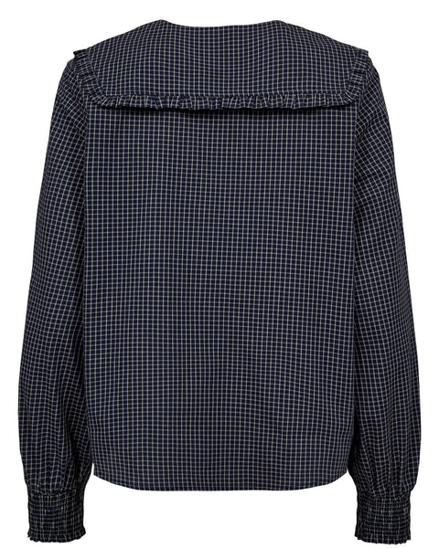 Midnight Check Blouse by Numph