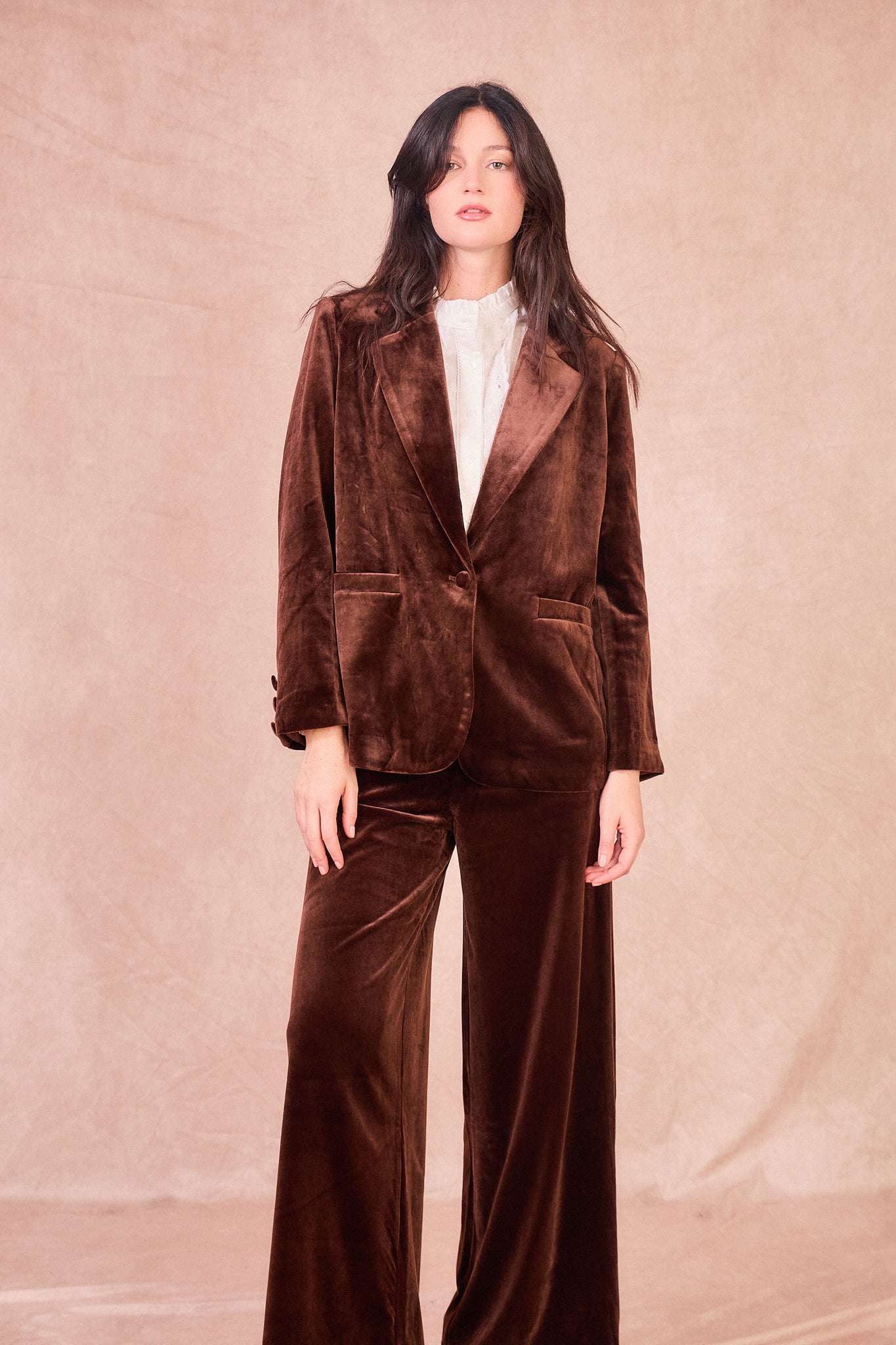 Chocolate Velvet Trousers