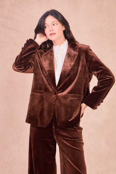 Chocolate Velvet Jacket