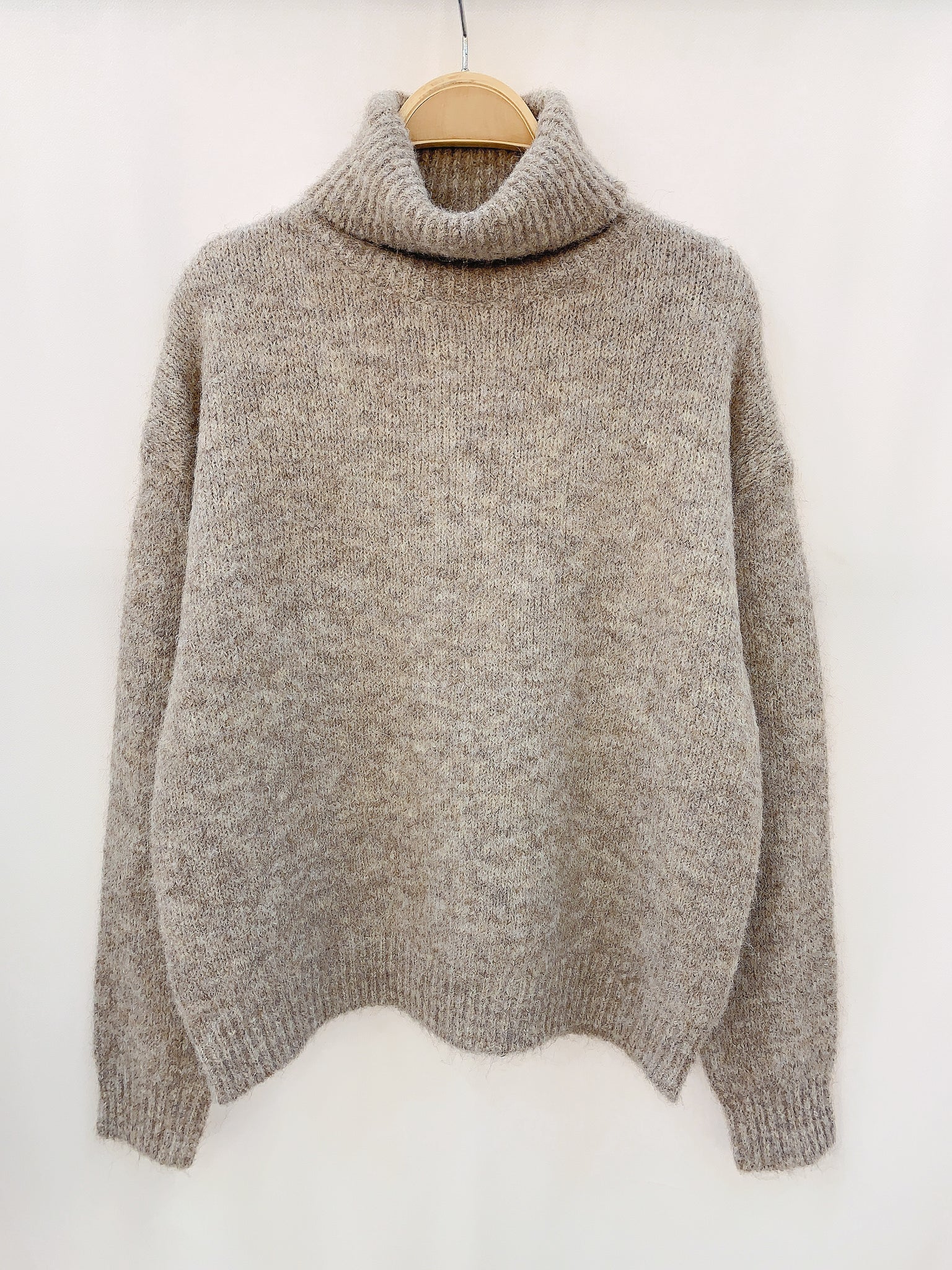 Taupe Slouch Jumper by Lili and Lala