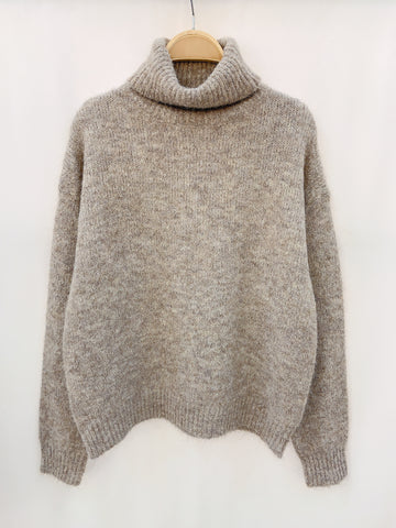 Taupe Slouch Jumper by Lili and Lala