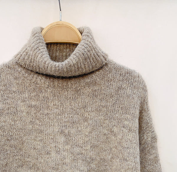 Taupe Slouch Jumper by Lili and Lala