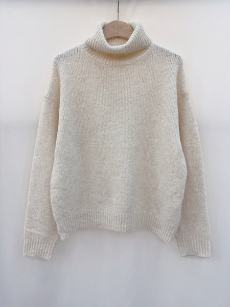 Cream Slouch Jumper  by Lili and Lala