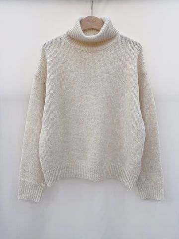 Cream Slouch Jumper  by Lili and Lala