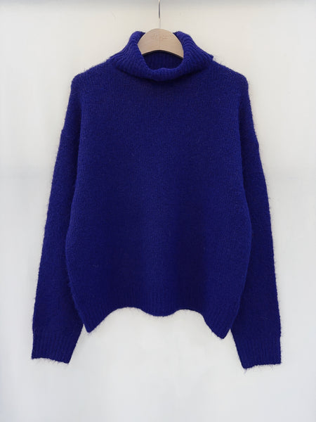 Electric Blue Slouch Jumper by Lili and Lala