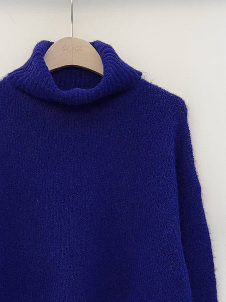 Electric Blue Slouch Jumper by Lili and Lala