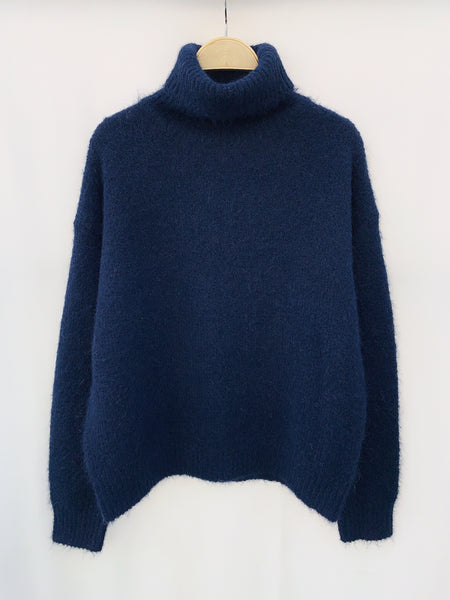 Navy Slouch Jumper by Lili and Lala