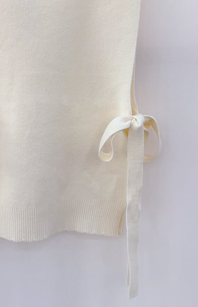 Ecru Side Tie Tank by Lili and Lala