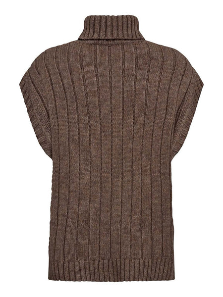 Latte Cable Knit Tank By Co’Couture