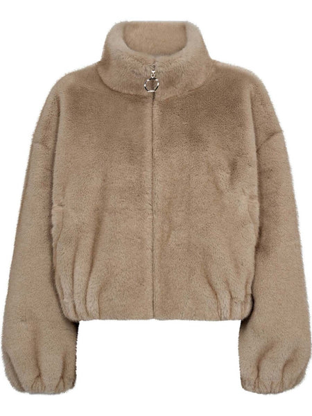 Camel Fur Bomber By Co Couture