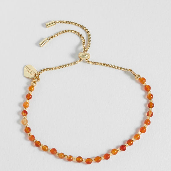 Wellness Carnelian Gemstone Amelia Bracelet by Estella Bartlett