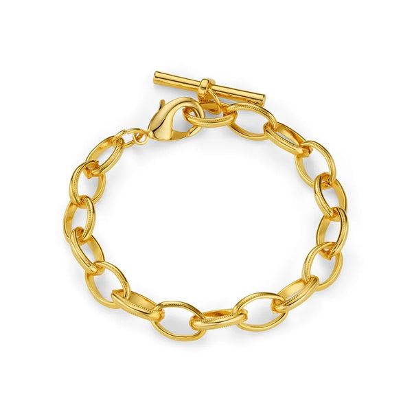 Oval Link T-Bar Drop Bracelet by Orelia