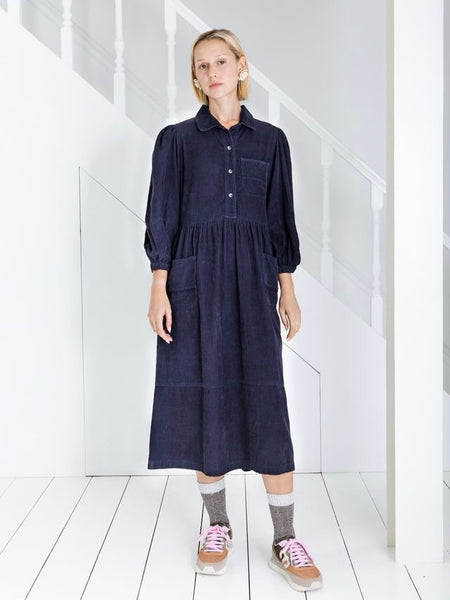 Midnight Baby Cord Adriane Dress By Bonté