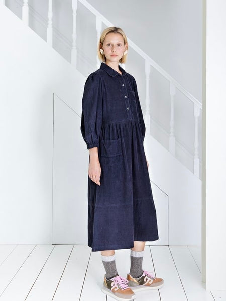 Midnight Baby Cord Adriane Dress By Bonté