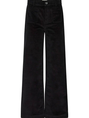 Black Front Pocket Corduroy Jeans by B Young