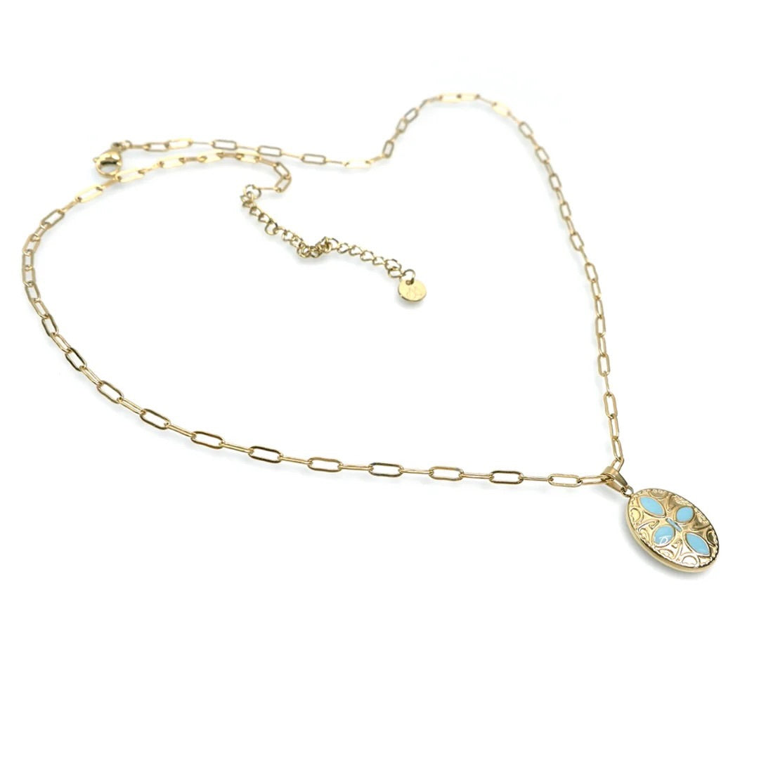 18K Gold Plated Stainless Steel Necklace by Annabella Moore