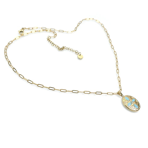 18K Gold Plated Stainless Steel Necklace by Annabella Moore