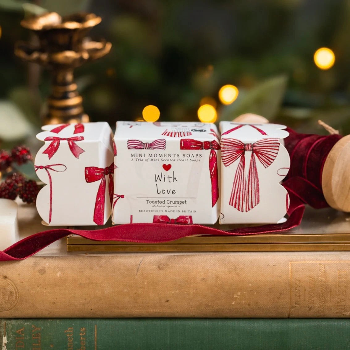 Crimson Velvet Boxed Mini Soaps By Toasted Crumpet