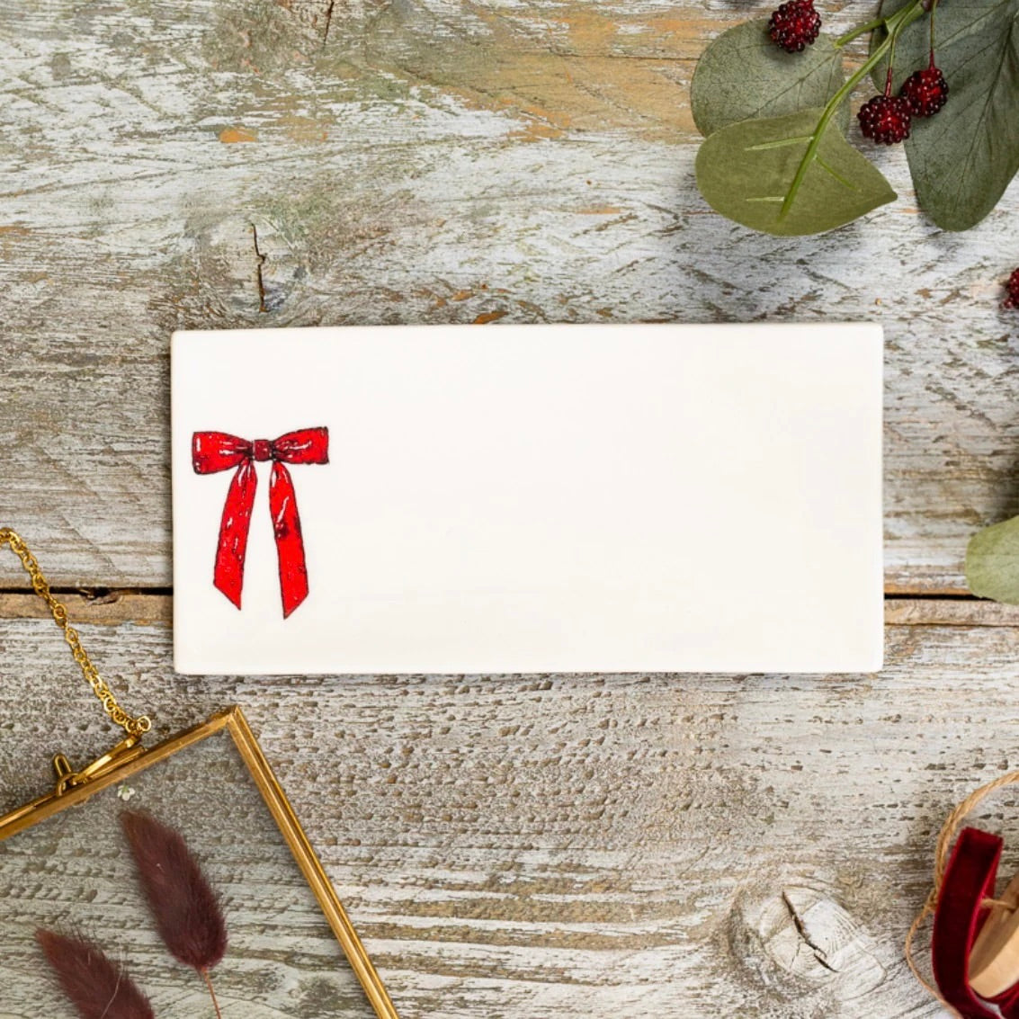 Bow Rectangular Soap Dish By Toasted Crumpet