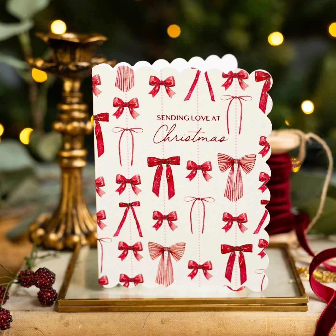 Sending Love at Christmas Card By Toasted Crumpet