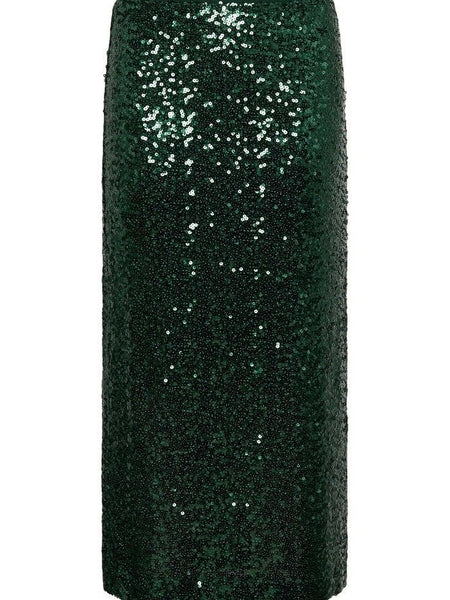 Green Sequin Skirt By Saint Tropez