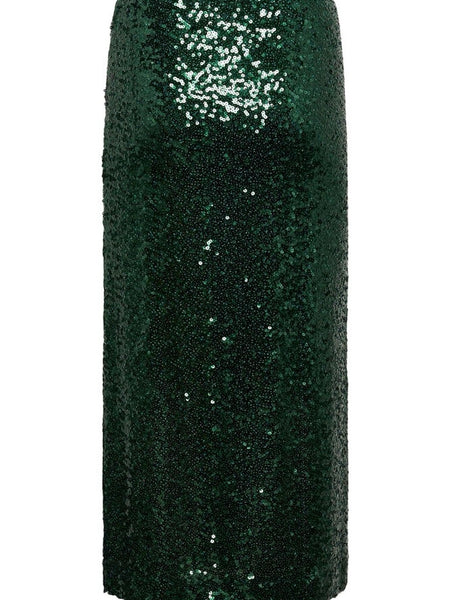 Green Sequin Skirt By Saint Tropez