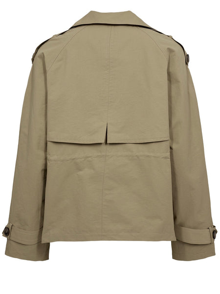 Short Tannin Trench Coat by Numph
