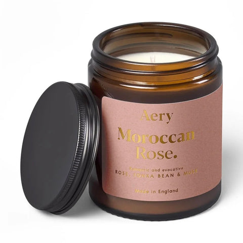 Moroccan Rose Scented Jar Candle By Aery