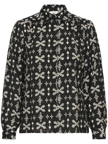 Embroidered Button Blouse by B Young